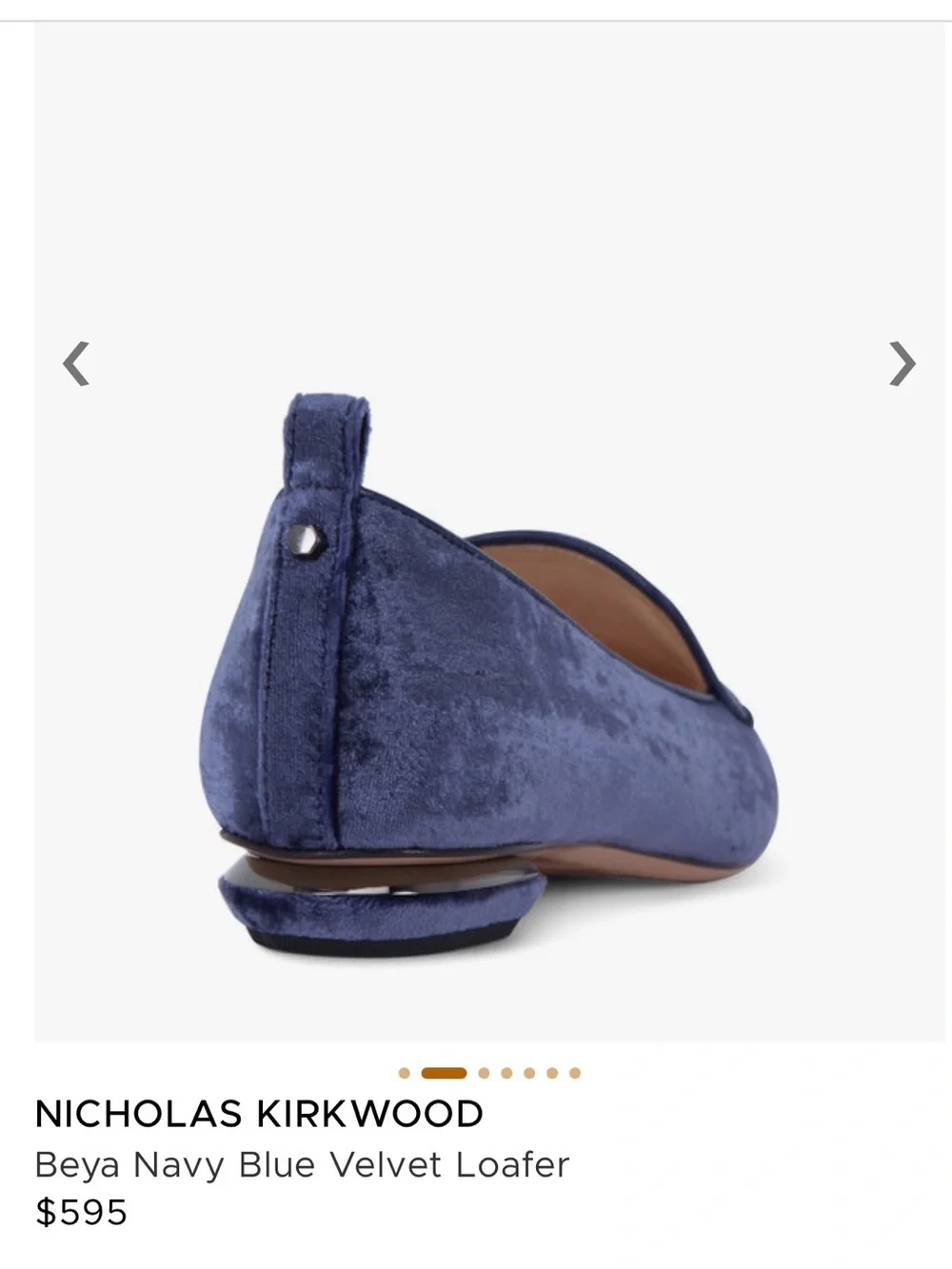 Nicholas Kirkwood Beya loafers in purple blue velvet. Size 38.5 EUC $595 retail
